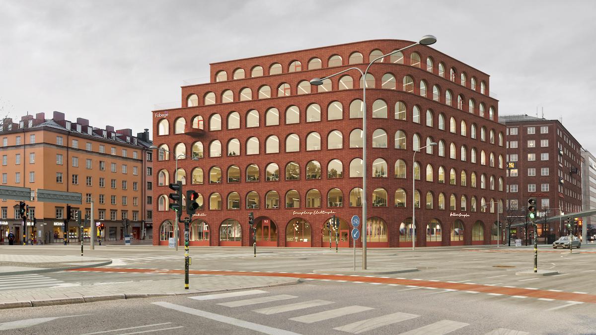 Sveaplan ska utvecklas med ett nytt kontorshus som binder samman Stockholm med Sveavägens nya dragning.