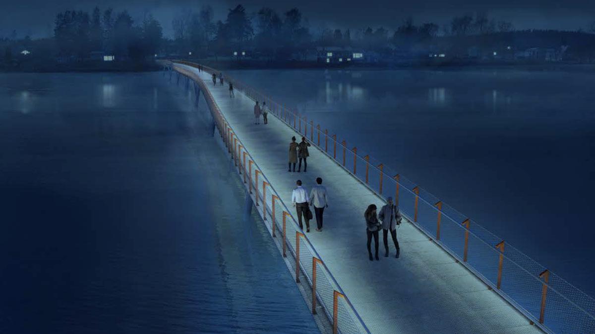 Bron som Norconsult ska projektera i Karlstad sedd från Färjestad mot Råtorp
