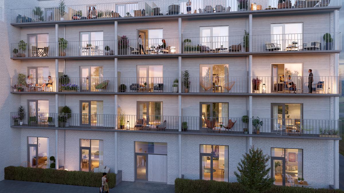 Lagerkransen med 82 hållbara och klimatsmarta hyresrätter invigs i april, Forsen har varit projektledare