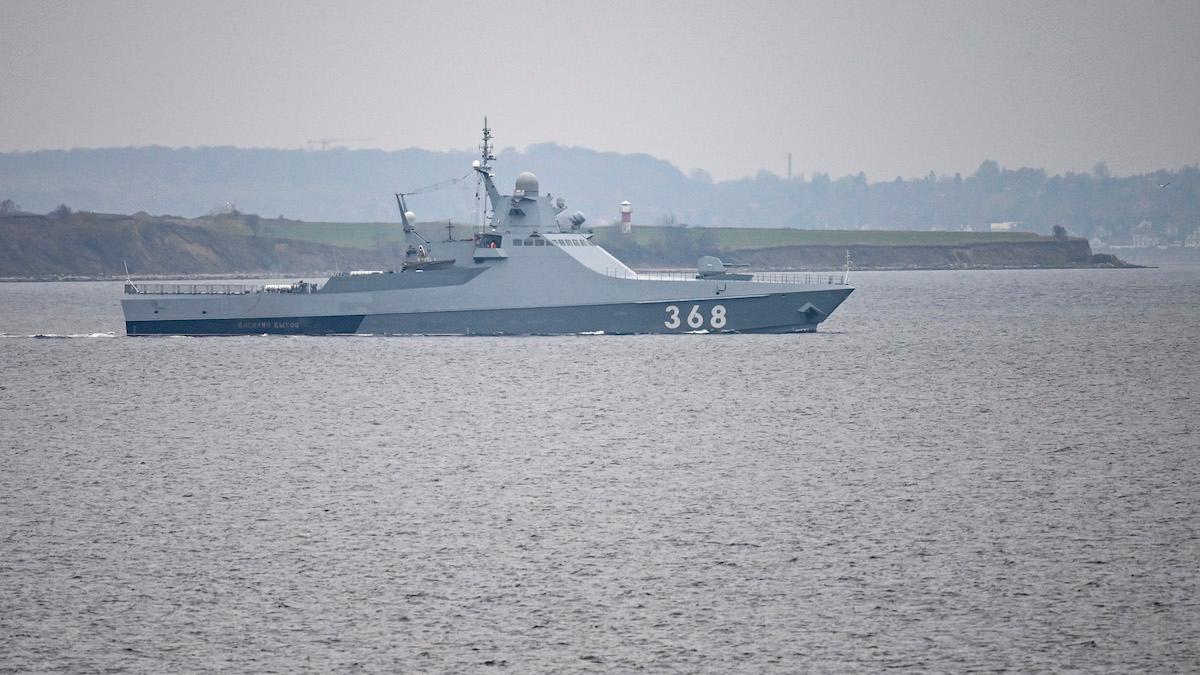 Det ryska krigsfartyget Vasily Bykov har enligt uppgift sänkts i Svarta havet