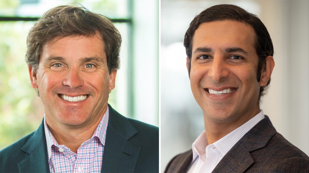 Andrew Schwab och Kush Parmar, Managing Partners på 5AM Ventures, som stänger två Life Science-fonder