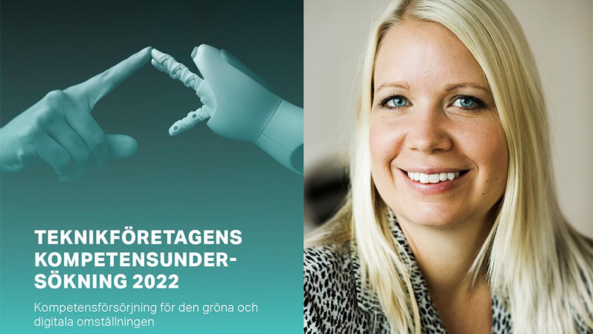 Teknikföretagens nya undersökning visar att en allt större del av Teknikföretagens medlemsföretag har brist på kompetens. "Svårigheterna att få tag i rätt kompetens ger allvarliga konsekvenser", säger Li Ljungberg på Teknikföretagen.