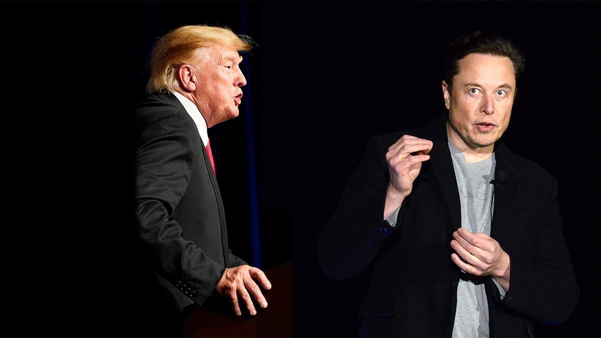 Donald Trump har kallat Elon mask för skitsnackare och Elon Musk kontrar med att han tycker att den tidigare amerikanska presidenten ska "hänga upp hatten".
