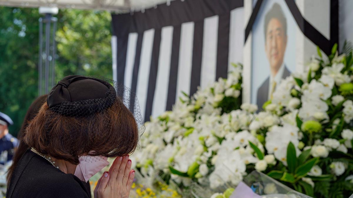 Shinzo Abes begravning
