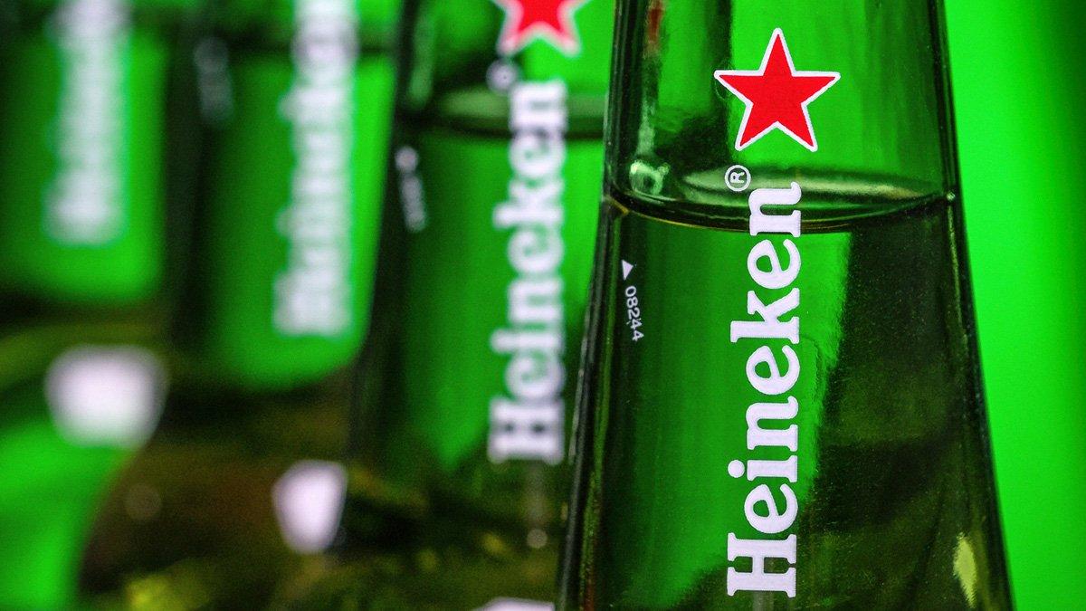 Heineken-öl på flaska