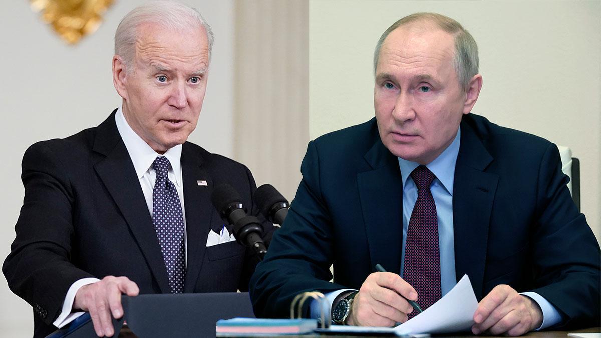 USA:s president Joe Biden och Rysslands President Vladimir Putin