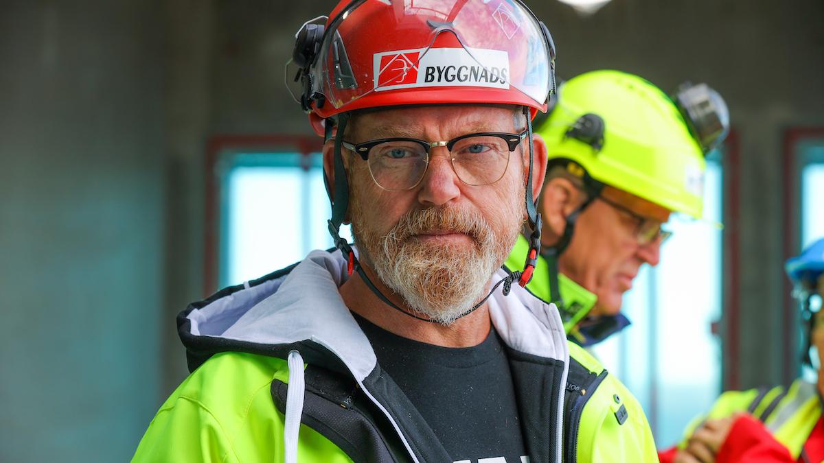 Byggnads förbundsordförande Johan Lindholm. Byggnads varslar i dag om strejk för installatörer