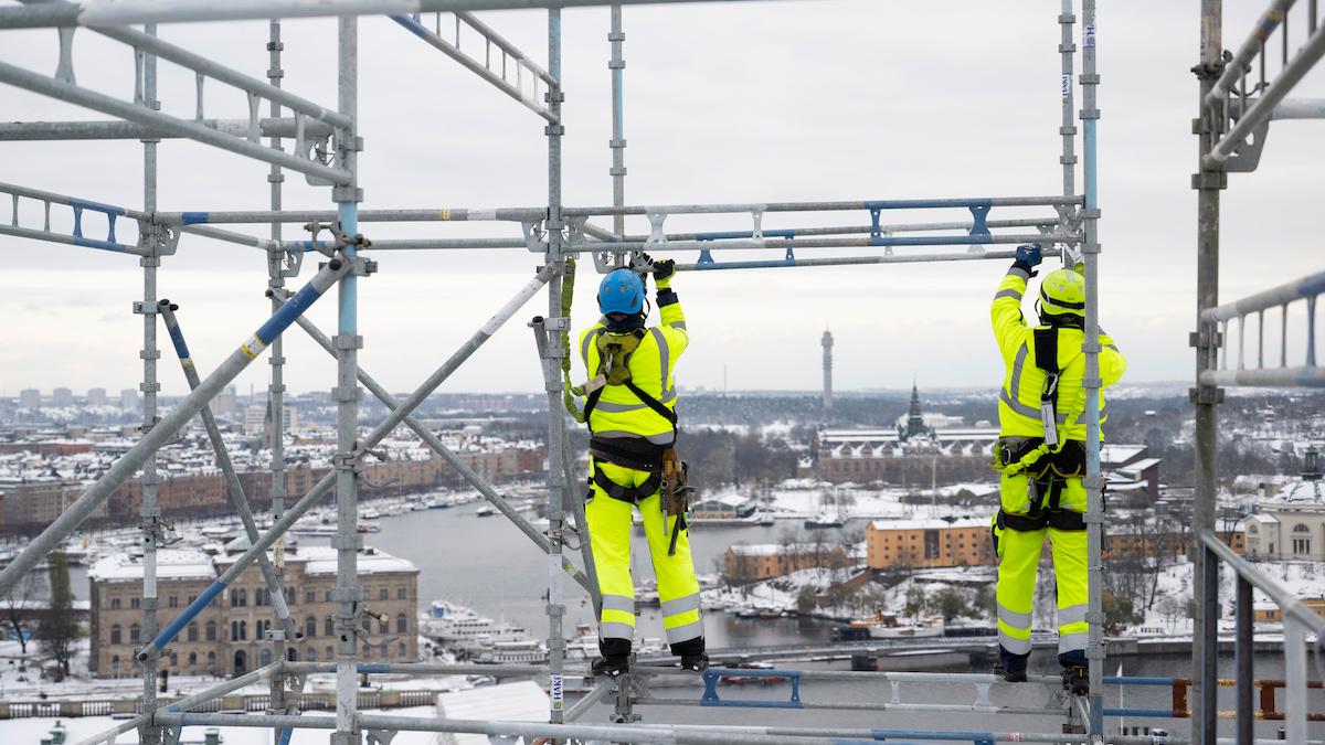 Byggandet i Sverige fortsätter minska