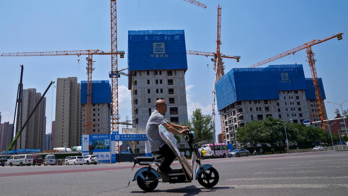 Kinas ekonomi vacklar, en stor del av nedgången kan härledas till fastighetsmarknaden