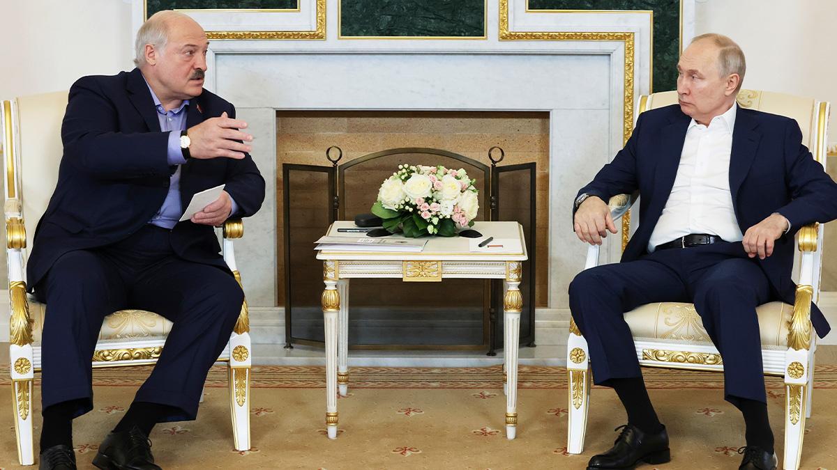 Alexander Lukashenko och Vladimir Putin