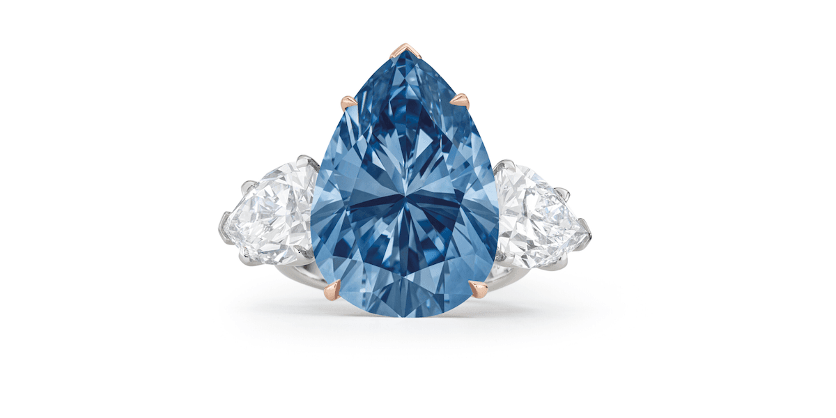 Perfekt blå diamant på Christie's auktion – kan kosta halv miljard