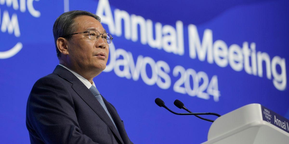 Li Qiang vid World Economic Forum i Davos