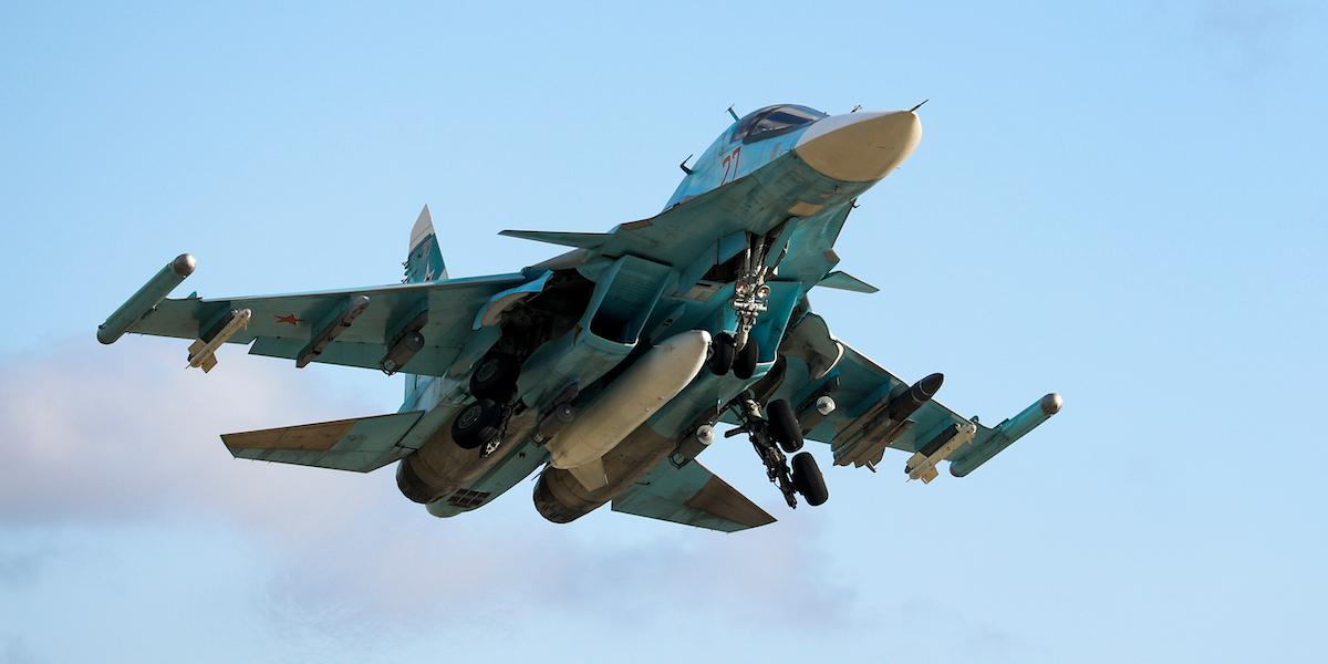 Ukraina uppger att de i dag, den 29 februari, har skjutit ned ett ryskt bombplan av modell Su-34