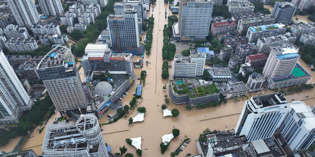 Översvämning i Kina. Kostnaderna för naturkatastrofer i Asien och Stillahavsområdet ökar
