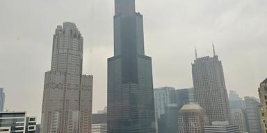 Centrala Chicago, där luftkvaliteten har kategoriserats som ”ohälsosam”. Allt fler i USA bor i områden med ohälsosamma luftföroreningar