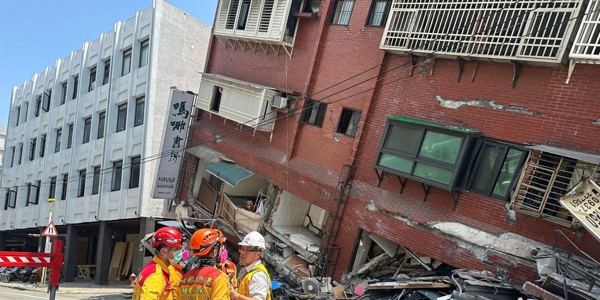 Kraftig jordbävning i Taiwan