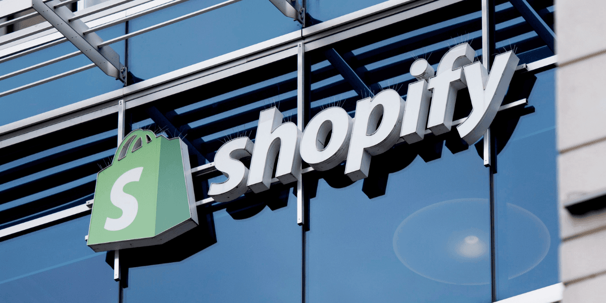 Shopifys logotyp.