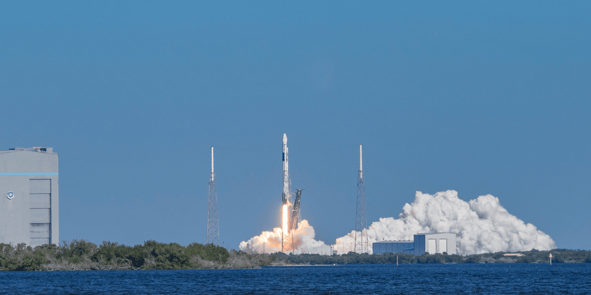 Falcon 9 launch från Launch Complex 40 på Cape Canaveral Air Force Station. (Foto: Getty Images)