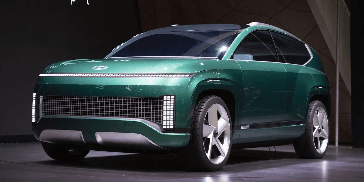 Koncept-versionen av bilen som visades upp 2021. Oklart hur den kommer se ut på riktigt. (Foto: Hyundai)