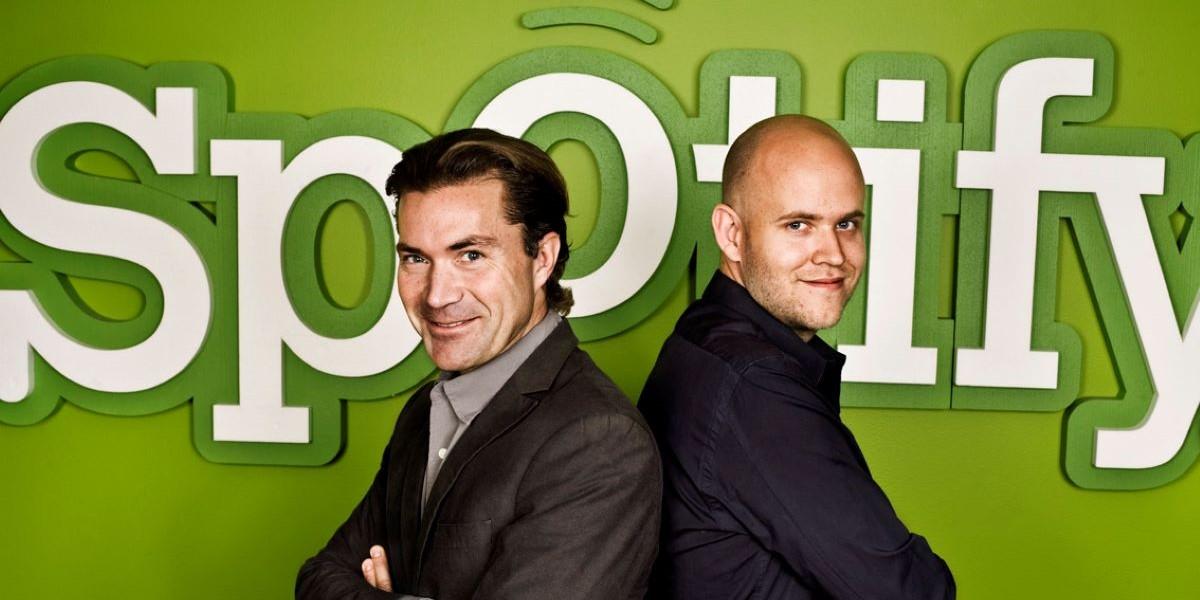 Spotifys grundare Martin Lorentzon och Daniel Ek.
