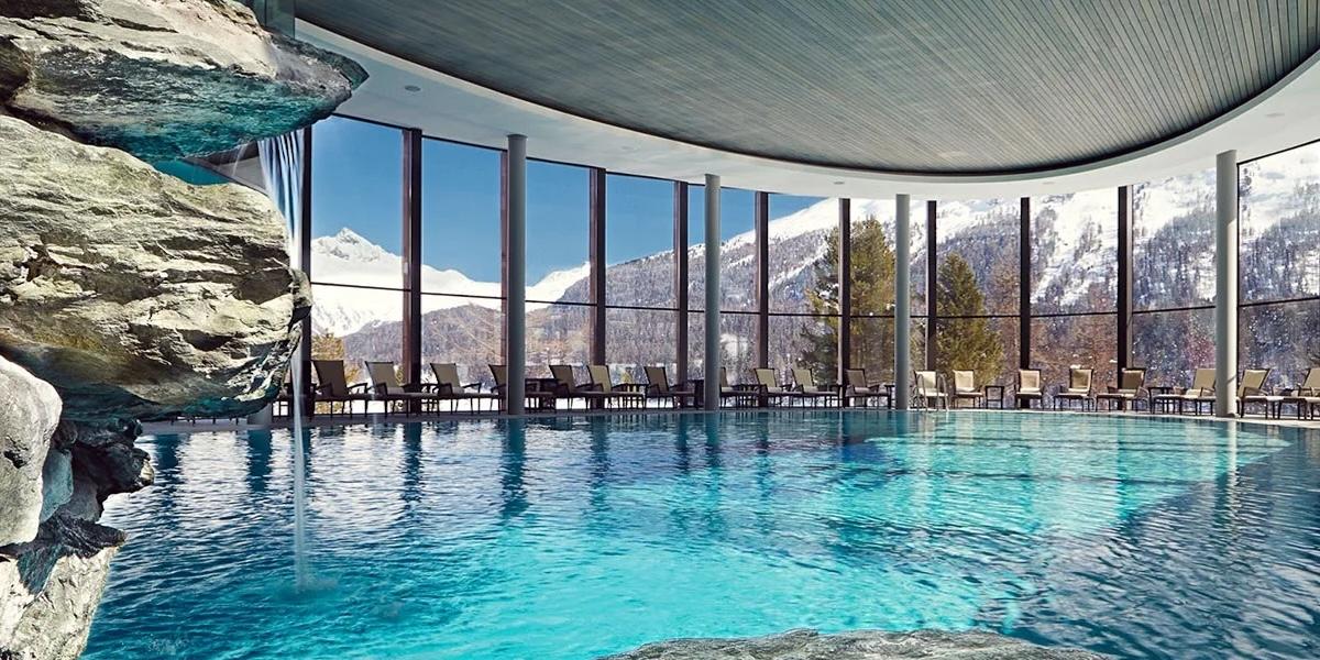 Badrutt’s Palace ett palatsliknande hotell i St. Moritz.