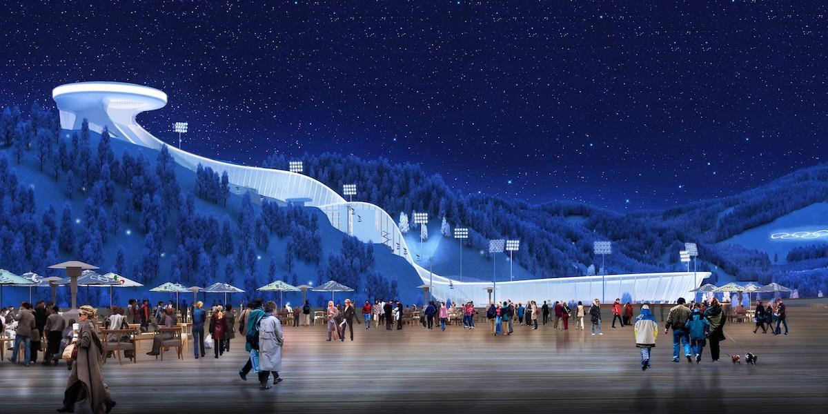 Hoppbacken i Zhangjiakou har inte använts efter OS 2022.