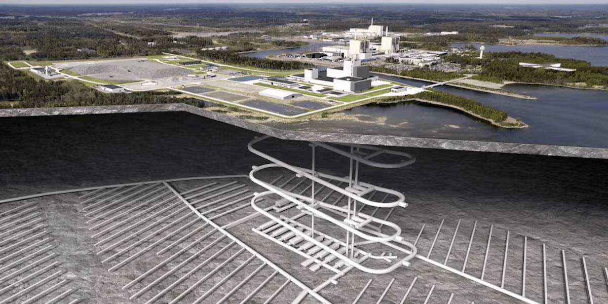 Den nya anläggningen ligger vid Forsmark och kan lagra 12 000 ton använt kärnbränsle.