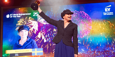 Stina Ehrensvärd vann priset som världens främsta entreprenör