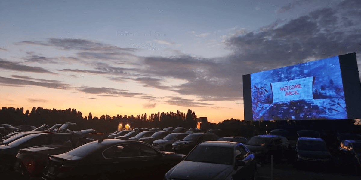 Shankweiler’s Drive-In Theatre i Orefield, Pennsylvania – världens äldsta fortfarande aktiva drive-in-biograf.