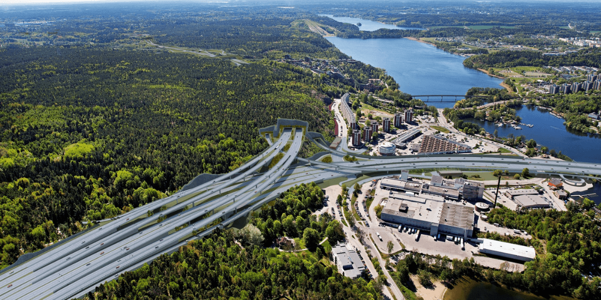 Trafikplats Duvberget (Foto: Trafikverket)