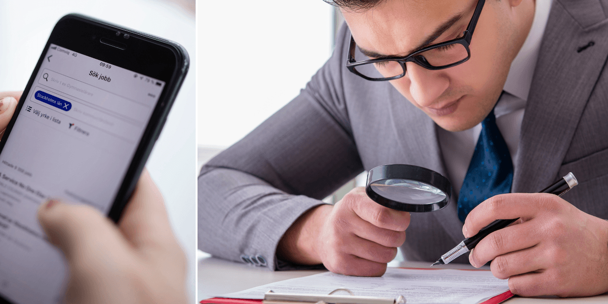 Orden i jobbannonsen