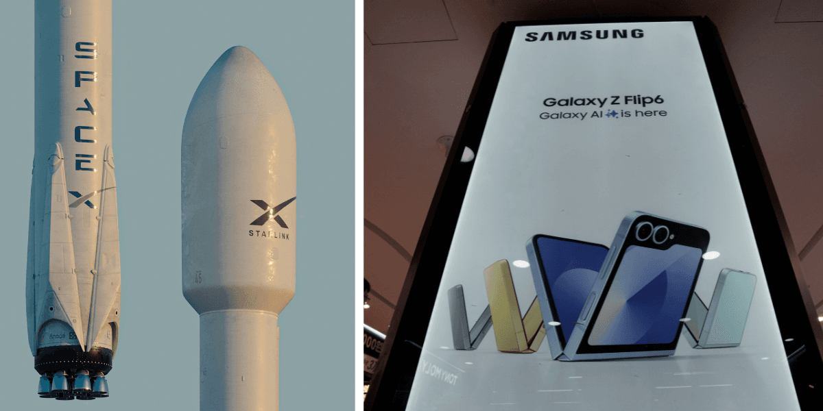 Samsungs samarbete med Elon Musks företag blir allt tätare. (Foto: ANIRUDH on Unsplash och Ahn Young-joon/AP)