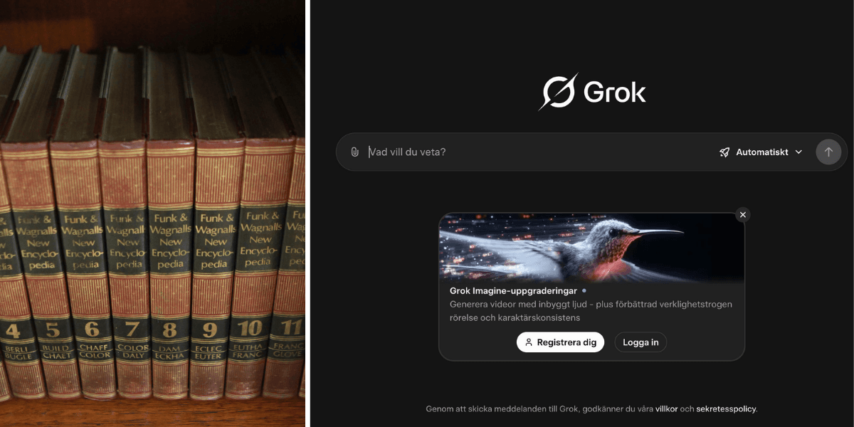 Wikipedia-utmanaren har kopierat Wikipedia. (Foto: Canva och Grok)