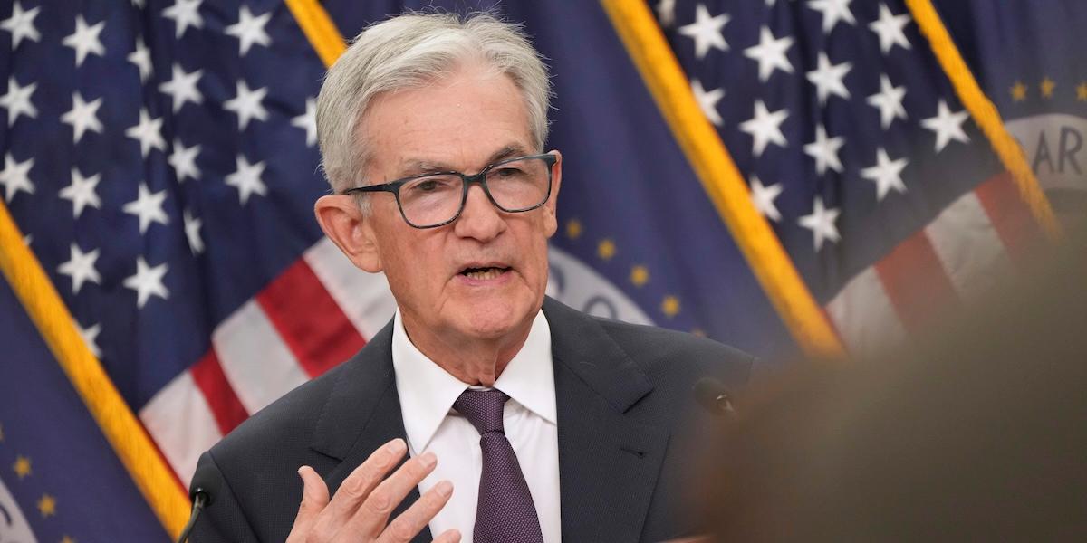 Jerome Powell, chef för USA:s centralbank Federal Reserve.
