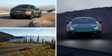Vilka bilar är snabbast egentligen? Det har vi tagit reda på. (Foto: Audi, Tesla och Rimac)