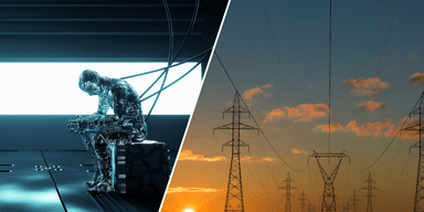 Oron för elpriserna hänger på den stora förbrukningen från stora datacenter. (Foto: Getty Images och Matthew Henry on Unsplash)