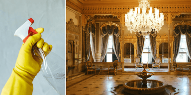 Städa i ett rikt hem