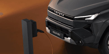 Här är den nya trucken från Toyota som går på el. (Foto: Toyota)