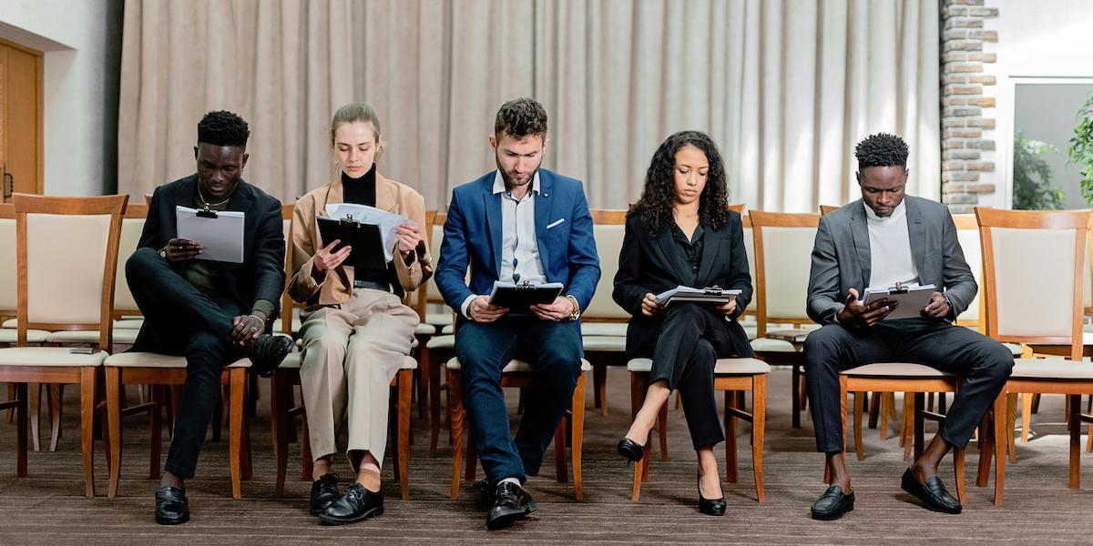 Människor i receptionen