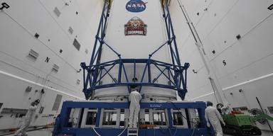 New Glenn förbereds för en kommande Marsresa.