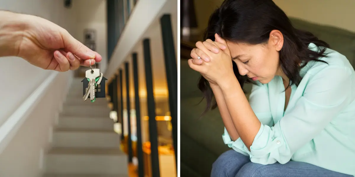 Bekymrad kvinna som funderar över bostadsekonomi. Enligt Hemnet klarar singlar husköp bara i två kommuner.