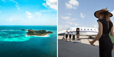 Privata öar och privatjet, så ser vardagen ut för USA:s ultrarika som söker total avskildhet.