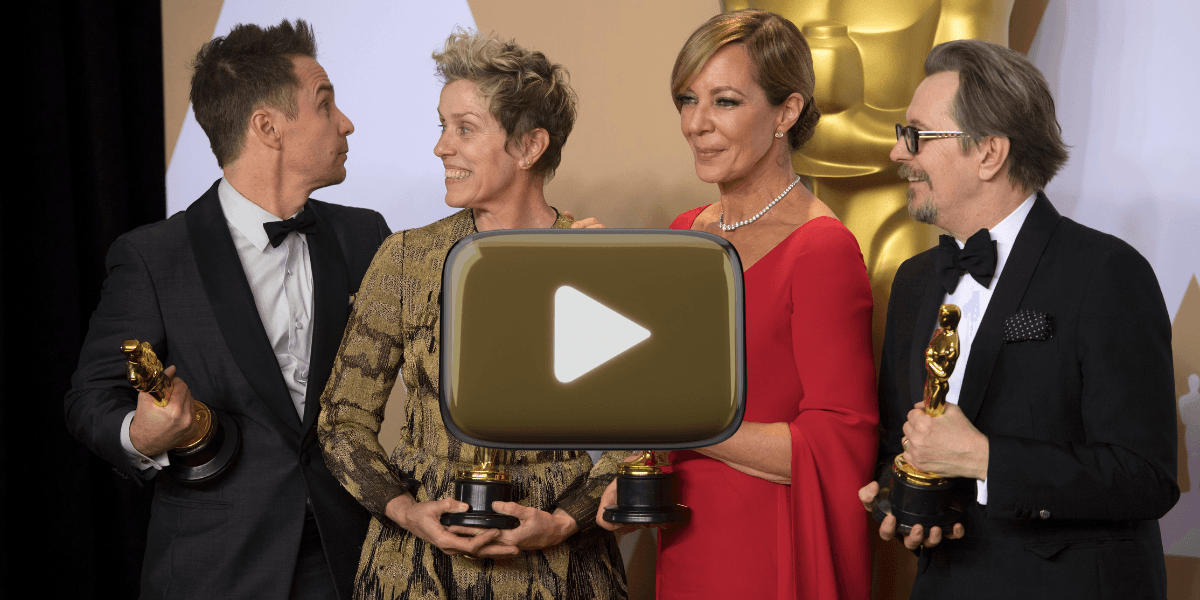 Genom att visa Oscarsgalan på Youtube blir det mer tillgängligt och kanske fler som tittar. (Foto: Henrik Montgomery/TT och Canva)