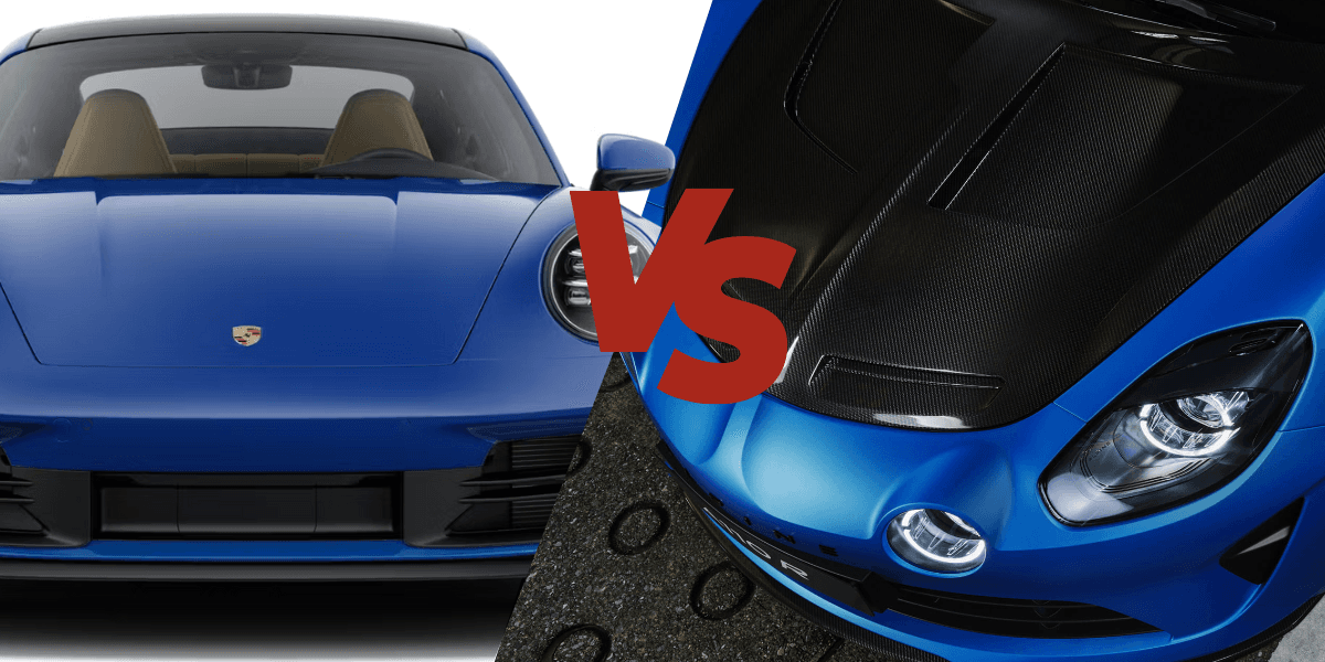 Alpine tänker konkurrera med Porsches 911, modigt. (Foto: Porsche och Alpine)