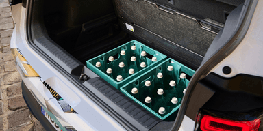 Men uppfällt baksäte rymmer bagageutrymmet upp till 435 liter. (Foto: Volkswagen)