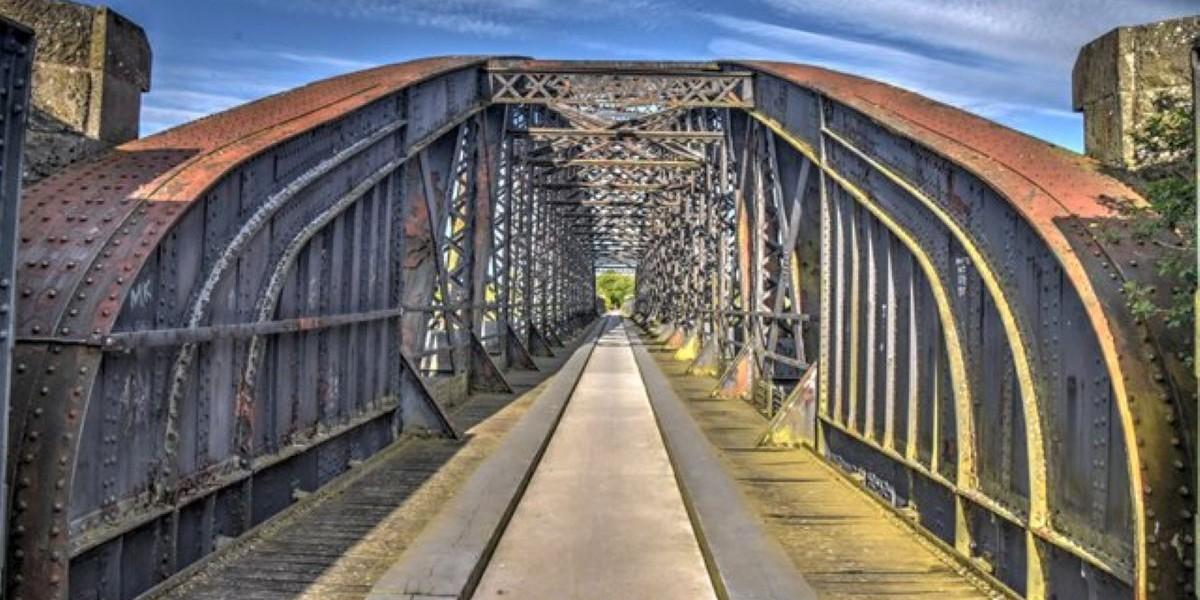 Spey Viaduct innan kollapsen
