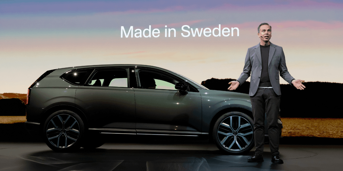 Volvo EX60 presenterades i dag som märkets nya mellanstora el-SUV. (Foto: Volvo)