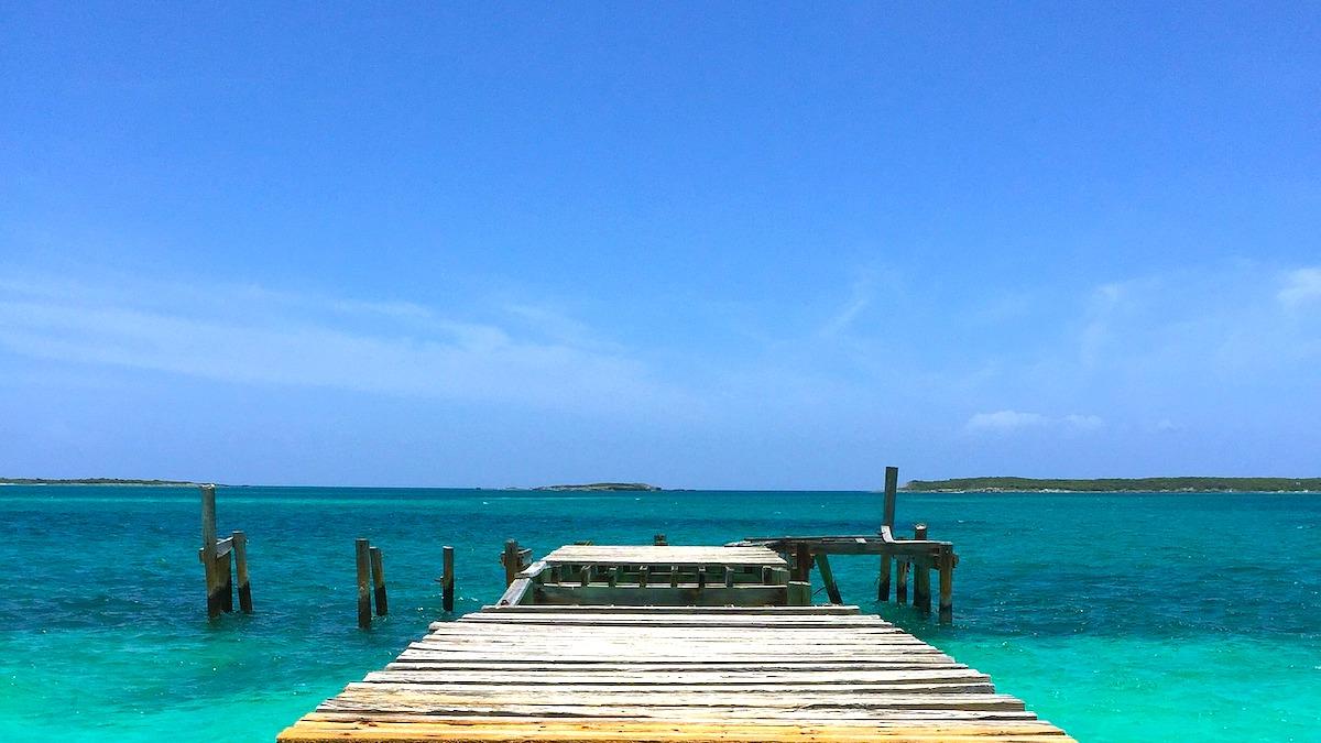 En vacker ö i Bahamas är till salu